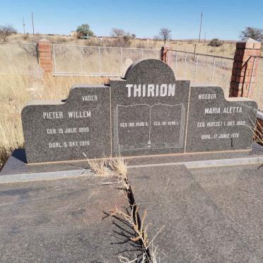 THIRION Pieter Willem 1889-1976 &amp; Maria Aletta KOTZE 1889-1975