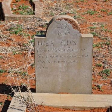 ROSSOUW Pieter Gabriel 1861-1944