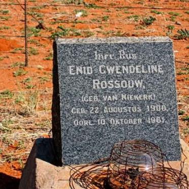 ROSSOUW Enid Gwendeline nee VAN NIEKERK 1900-1961