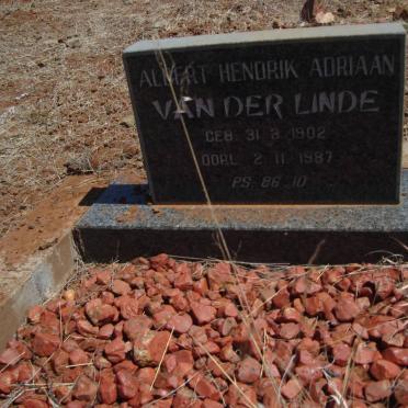 LINDE Albert Hendrik Adriaan, van der 1902-1987