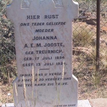 JOOSTE Johanna A.E.M. nee TREURNICH 1854-1924