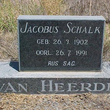HEERDEN Jacobus Schalk, van 1902-1991