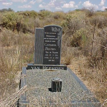 HEERDEN Catharina Beatrix, van nee DE VILLIERS 1916-1987