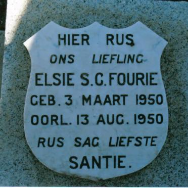 FOURIE Elsie S.C. 1950-1950