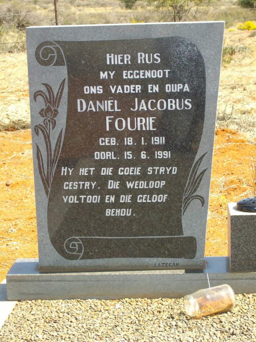 FOURIE Daniël Jacobus 1911-1991