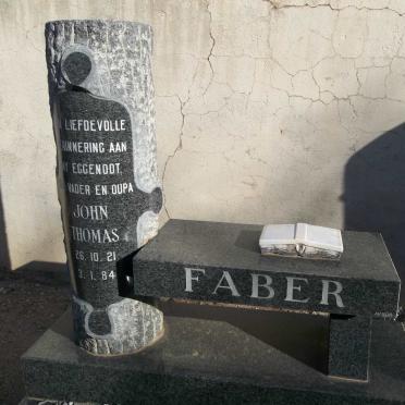 FABER John Thomas 1921-1984