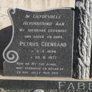 FABER Petrus Coenraad 1896-1977 &amp; Annie Margaret 1891-1988