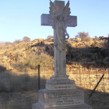 Northern Cape, HERBERT district, Belmont 191_1, cemetery and military memorials, farm cemetery