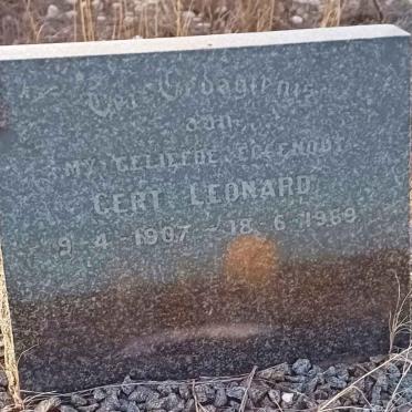LEONARD Gert 1907-1969
