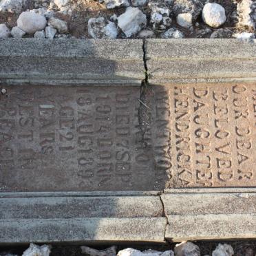 WENTWORTH Hendricka 1893-1914