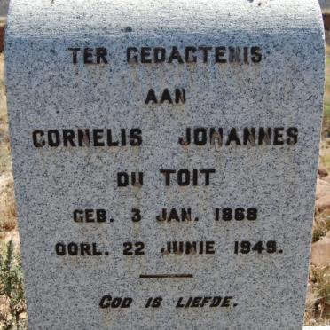 TOIT Cornelis Johannes, du 1868-1949