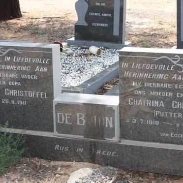 BRUIN Theunis Christoffel, de 1911- &amp; Chatrina Christina PUTTER 1910-1976