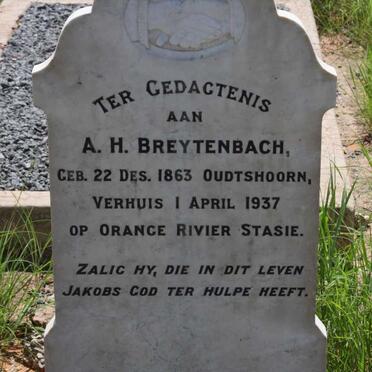 BREYTENBACH A.H. 1863-1937 &amp; Emmerentia REDELINGHUYS 1882-1960