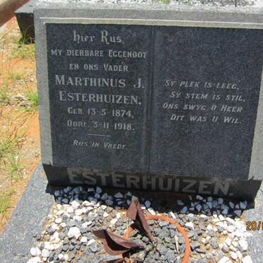 ESTERHUIZEN Marthinus J. 1874-1918