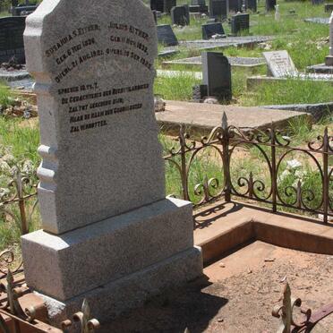 EITNER Julius 1832-1925 &amp; Susanna S. 1836-1921