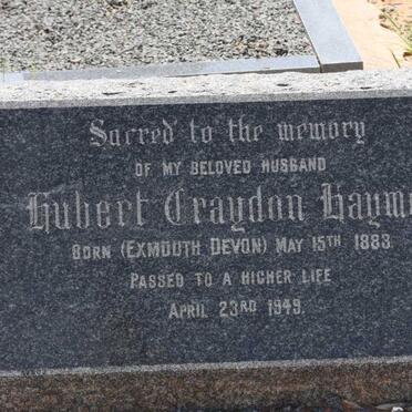 HAYMES Hubert Craydon 1883-1949