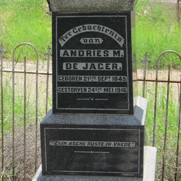 JAGER Andries M., de 1845-1916
