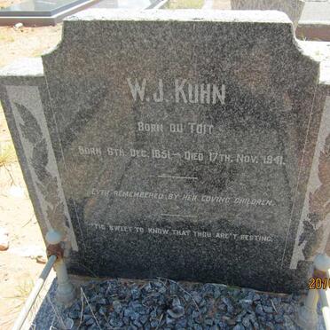 KUHN W.J., nee DU TOIT 1851-1941