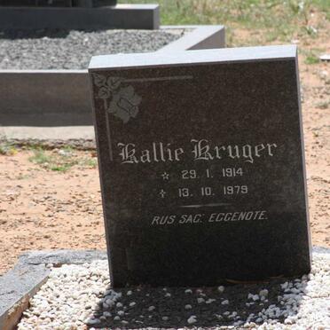 KRUGER Kallie 1914-1979