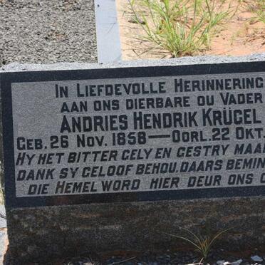 KRÜGEL Andries Hendrik 1858-1946