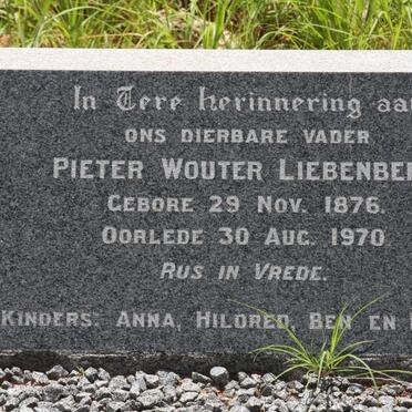 LIEBENBERG Pieter Wouter 1876-1970 &amp; Susanna Aletta 1883-1950