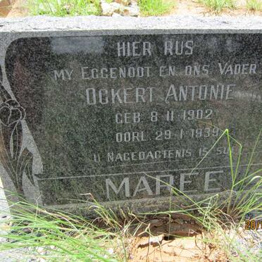 MAREE Ockert Antonie 1902-1939