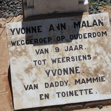 MALAN Yvonne Ann