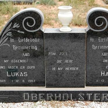 OBERHOLSTER Lukas 1909-1987 &amp; Harriet 1915-199?