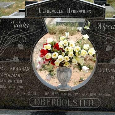 OBERHOLSTER Lukas Abraham 1915-1990 &amp; Johanna Hendrina WIID 1918-