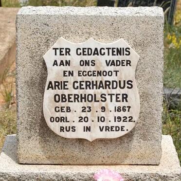 OBERHOLSTER Arie Gerhardus 1867-1922