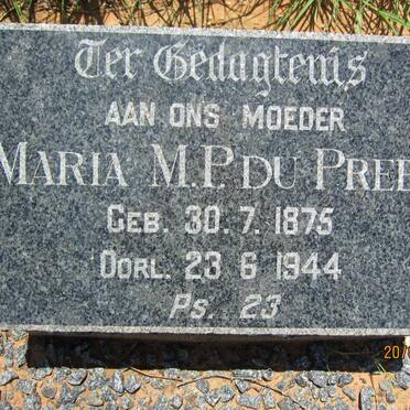 PREEZ Maria M.P., du 1875-1944