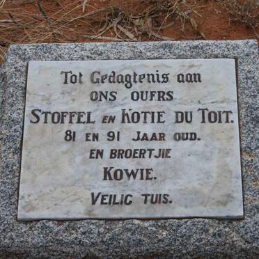 TOIT Stoffel, du &amp; Kotie :: DU TOIT Kowie