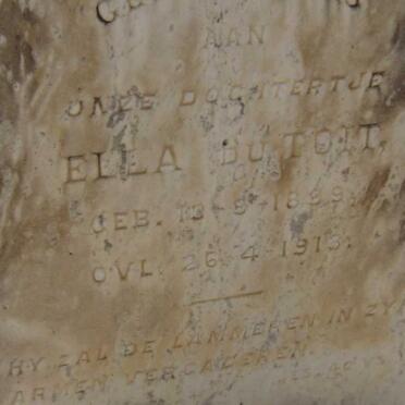 TOIT Ella, du 1899-1913