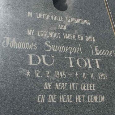 TOIT Johannes Swanepoel, du 1945-1995