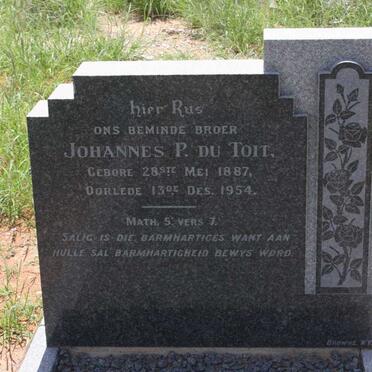 TOIT Johannes P., du 1887-1954
