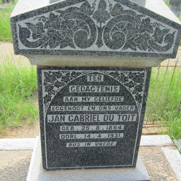 TOIT Jan Gabriel, du 1864-1931