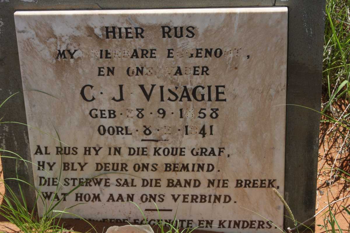 VISAGIE C.J. 1858-1941