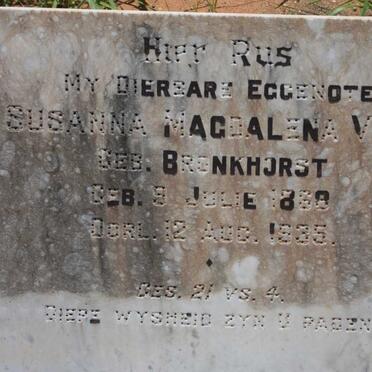 VLOK J.H.J. 1862-1957 &amp; Susanna Magdalena BRONKHORST 1868-1935