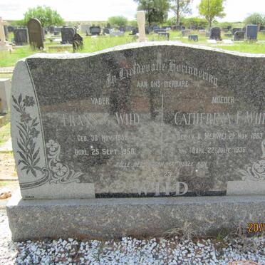 WIID Frans G. 1859-1950 &amp; Catherina F. VAN DER MERWE 1863-1936