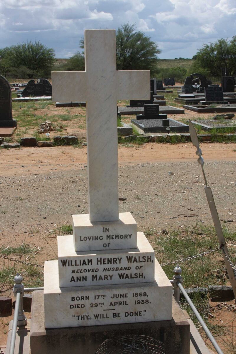 WALSH William Henry 1868-1938