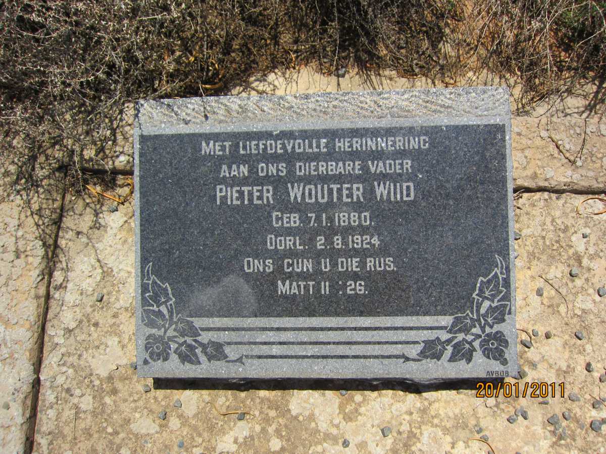 WIID Pieter Wouter 1880-1924