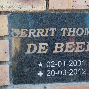 BEER Gerrit Thomas, de 2001-2012