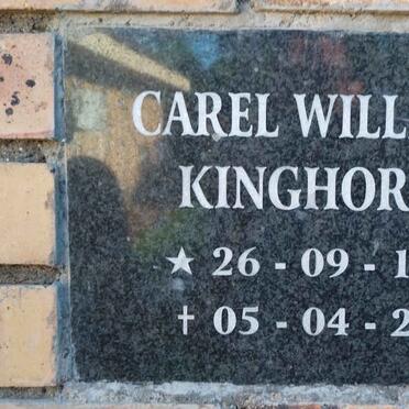 KINGHORN Carel William 1923-2011
