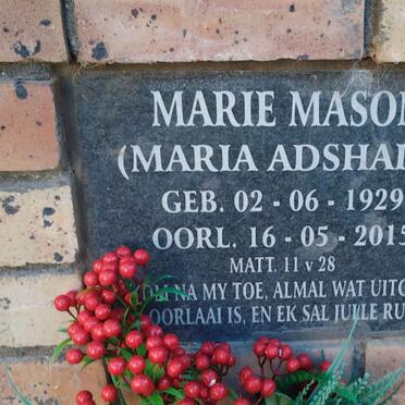 MASON Maria, ADSHADE 1929-2015