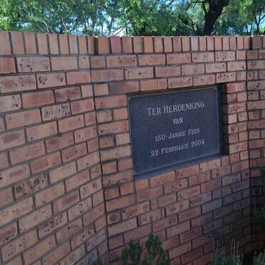 9. Oorsig / Overview 150 Jarige Fees