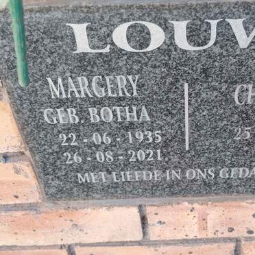 LOUW Charlie 1934- & Margery BOTHA 1935-2021