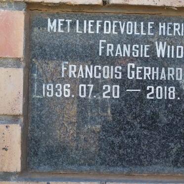 WIID Francois Gerhardus J. 1936-2018