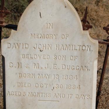 DUGGAN David John Hamilton 1884-1884