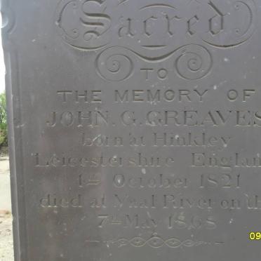 GREAVES John G. 1821-1865