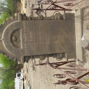 KUHN Susanna Aletta nee De JAGER  -1882